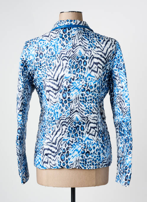 Doudoune manches longues sans capuche bleu ARELINE femme
