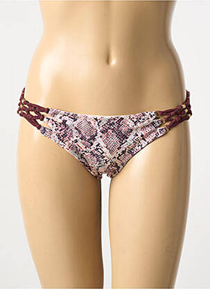 Bas de maillot de bain imprimé fantaisie culotte beige DESPI femme
