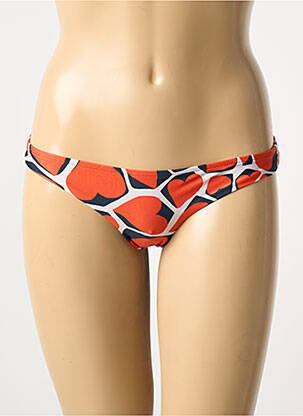 Bas de maillot de bain imprimé fantaisie culotte orange RIO DE SOL femme