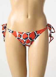 Bas de maillot de bain imprimé fantaisie string orange RIO DE SOL femme
