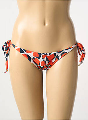 Bas de maillot de bain imprimé fantaisie bikini orange RIO DE SOL femme