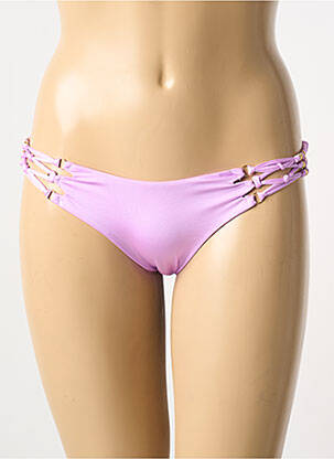 Bas de maillot de bain stretch culotte violet DESPI femme