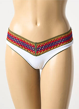 Bas de maillot de bain tissage satiné culotte vert DESPI femme