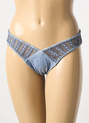 Bas de maillot de bain stretch culotte bleu DESPI femme