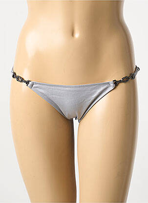 Bas de maillot de bain stretch bikini gris DESPI femme