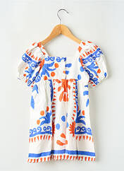 Robe courte blanc FABULA pour fille seconde vue