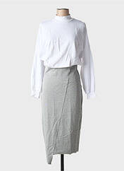 Robe mi-longue blanc ALTO GIRO pour femme seconde vue