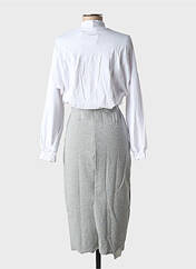 Robe mi-longue blanc ALTO GIRO pour femme seconde vue