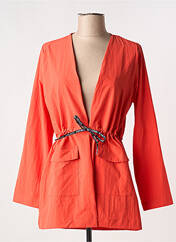 Veste kimono orange ALTO GIRO pour femme seconde vue