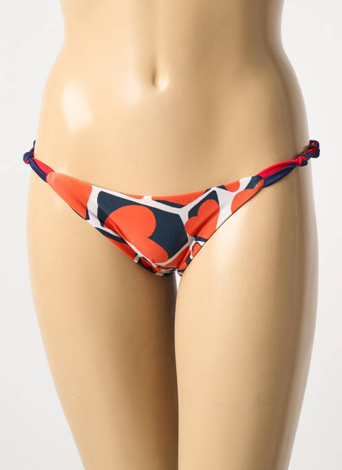 Bas de maillot de bain imprimé fantaisie culotte orange RIO DE SOL femme