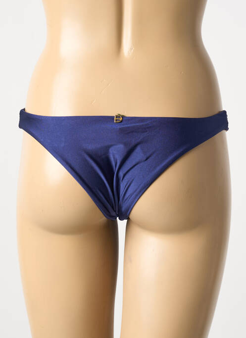 Bas de maillot de bain stretch string bleu DESPI femme