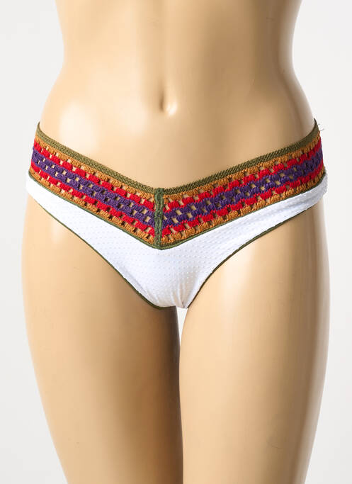 Bas de maillot de bain tissage satiné culotte vert DESPI femme