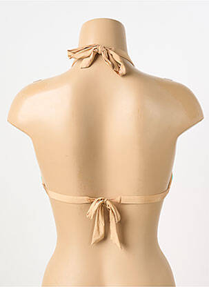 Haut de maillot de bain fermeture liens à nouer haut triangles bleu DESPI femme