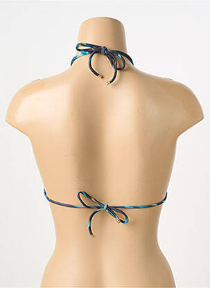 Haut de maillot de bain fermeture liens à nouer haut triangles noir DESPI femme