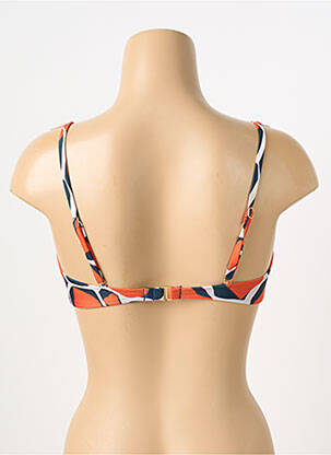 Haut de maillot de bain fermeture liens à nouer haut soutien-gorge moulé orange RIO DE SOL femme