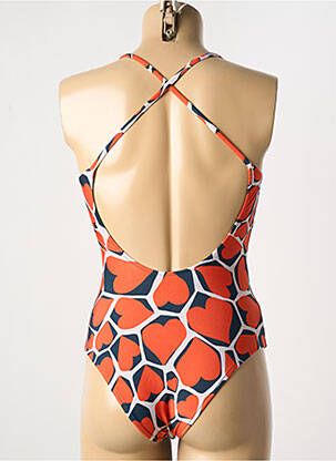 Haut de maillot de bain bretelles élastiquées ajustables orange RIO DE SOL femme