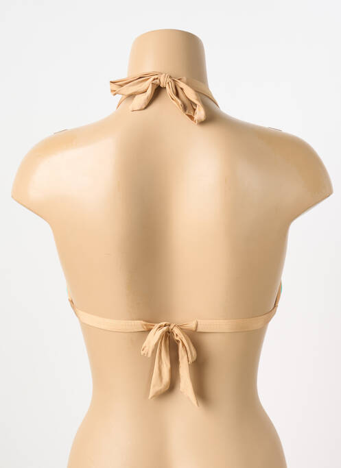 Haut de maillot de bain fermeture liens à nouer haut triangles bleu DESPI femme