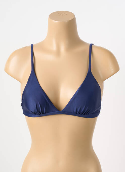 Haut de maillot de bain fermeture liens à nouer haut triangles bleu RIO DE SOL femme