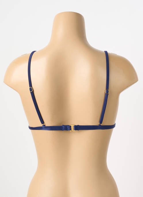 Haut de maillot de bain fermeture liens à nouer haut triangles bleu RIO DE SOL femme
