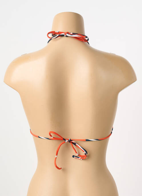 Haut de maillot de bain fermeture liens à nouer haut triangles orange RIO DE SOL femme