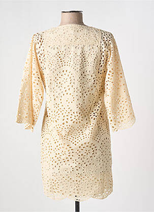 Robe courte manches 3/4 manches 3/4 beige VANESSA BRUNO femme