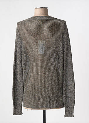Gilet manches longues coupe cintrée gris MOMONI femme