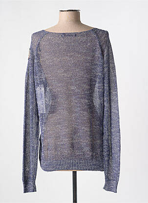 Pull coupe droite manches longues bleu AERONAUTICA femme