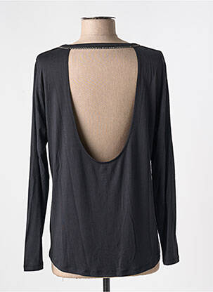 T-shirt manches longues manches longues noir MAJESTIC FILATURES femme