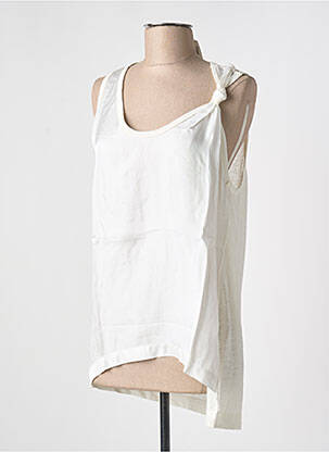 Top sans manche sans manche beige 8PM femme