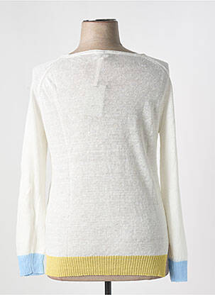 Pull coupe cintrée manches longues blanc ROSSO 35 femme