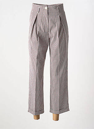Pantalon 7/8 stretch taille normale bleu MOMONI femme