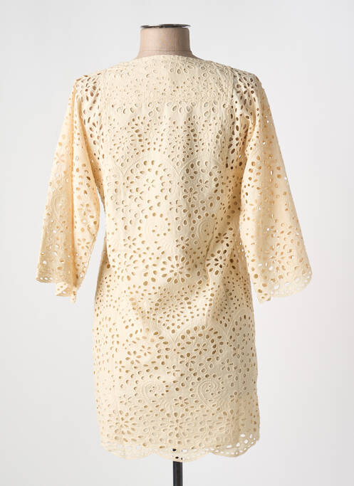 Robe courte manches 3/4 manches 3/4 beige VANESSA BRUNO femme