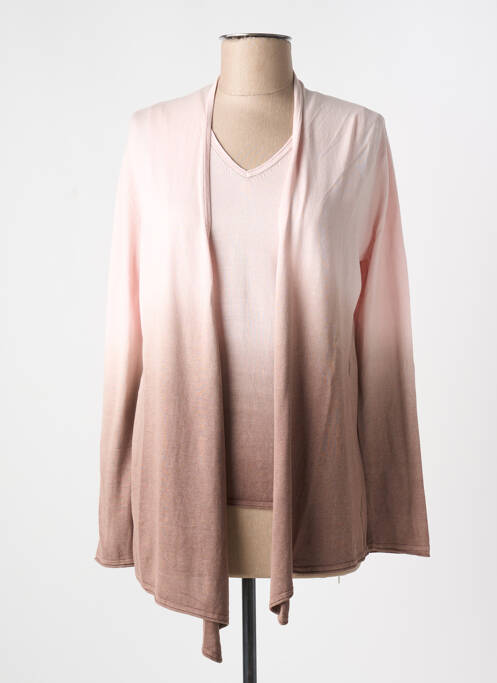 Twin-set col v rose MAX & MOI femme