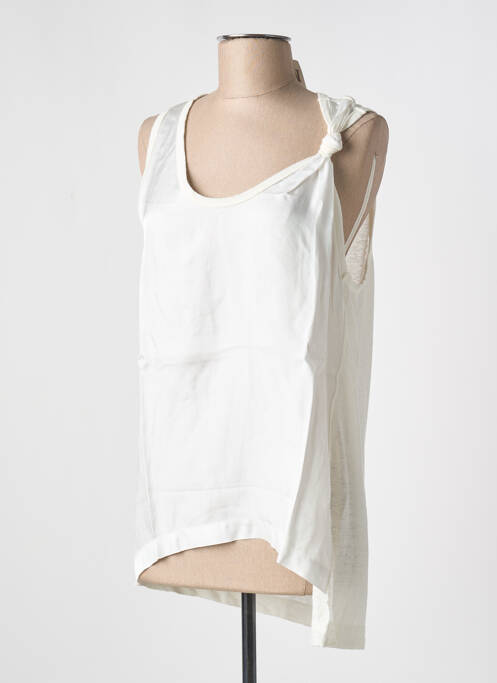 Top sans manche sans manche beige 8PM femme