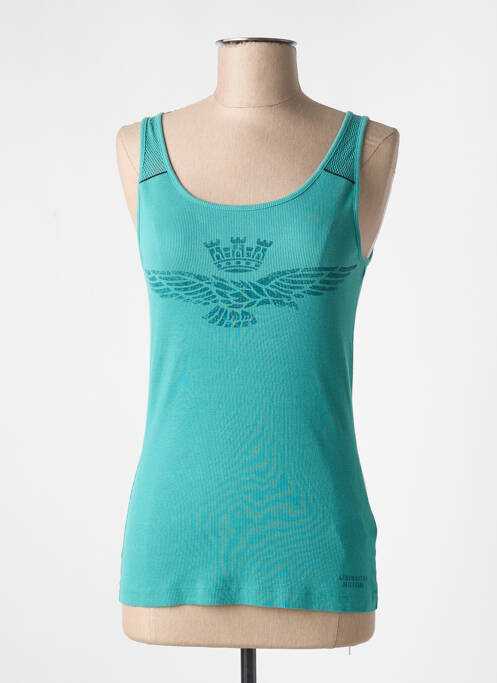 Débardeur vert AERONAUTICA pour femme