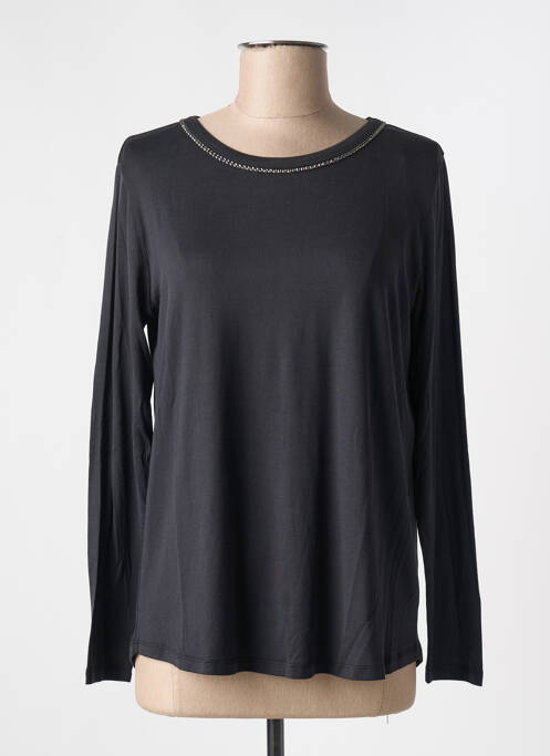 T-shirt noir MAJESTIC FILATURES pour femme