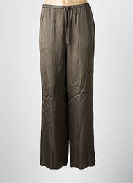Pantalon large coupe fluide taille normale vert TEDDY SMITH femme