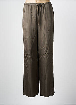 Pantalon large coupe fluide taille normale vert TEDDY SMITH femme