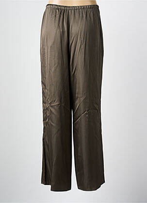 Pantalon large coupe fluide taille normale vert TEDDY SMITH femme