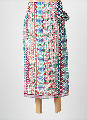 Jupe longue imprimé fantaisie rose MOLLY BRACKEN femme