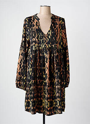 Robe courte manches longues manches longues noir MOLLY BRACKEN femme