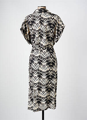 Robe mi-longue coupe fluide manches courtes noir MOLLY BRACKEN femme