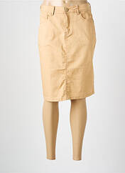 Jupe mi-longue beige GRIFFON pour femme seconde vue