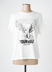 T-shirt blanc ICHI pour femme seconde vue