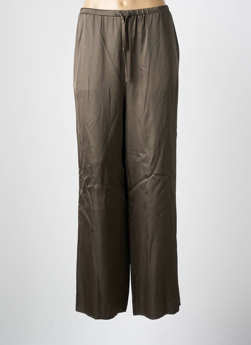 Pantalon large coupe fluide taille normale vert TEDDY SMITH femme
