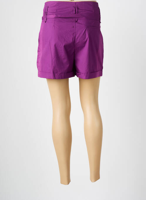 Short taille à pinces taille haute violet MOLLY BRACKEN femme