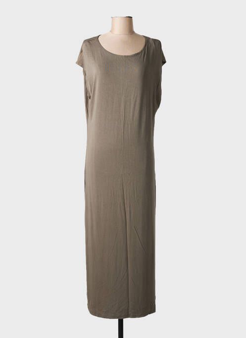 Robe longue manches courtes manches courtes vert TEDDY SMITH femme