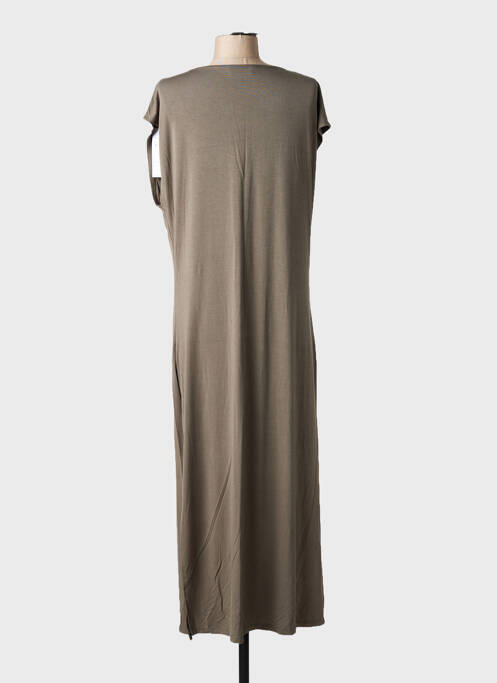 Robe longue manches courtes manches courtes vert TEDDY SMITH femme