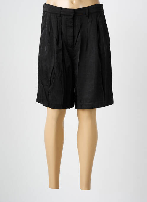 Short noir ICHI pour femme