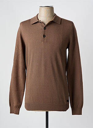 Polo marron TEDDY SMITH homme